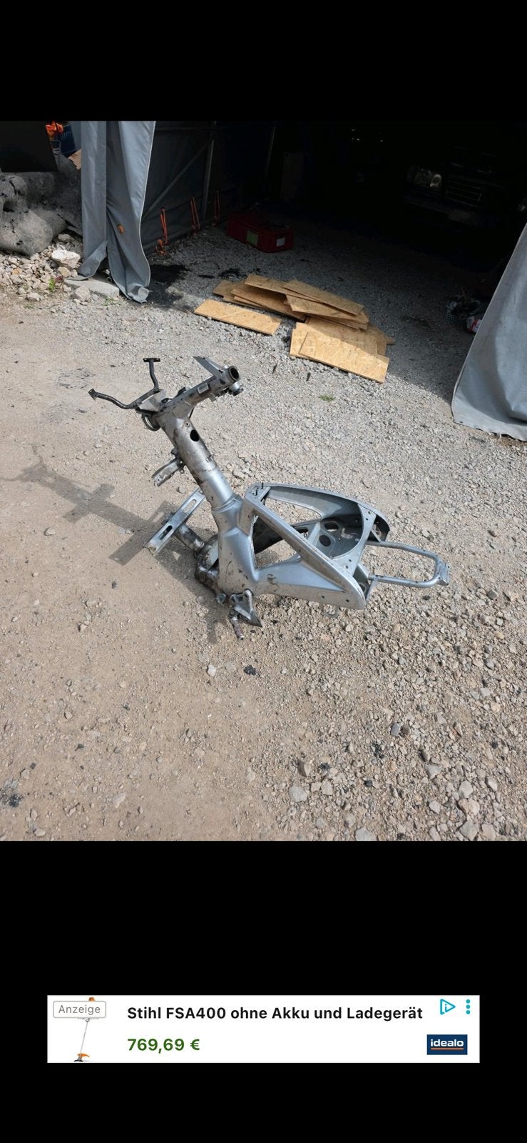 Gezocht gilera ice frame 180cc vespa piaggio scooter runner, Ophalen, Zo goed als nieuw, Frame, Piaggio