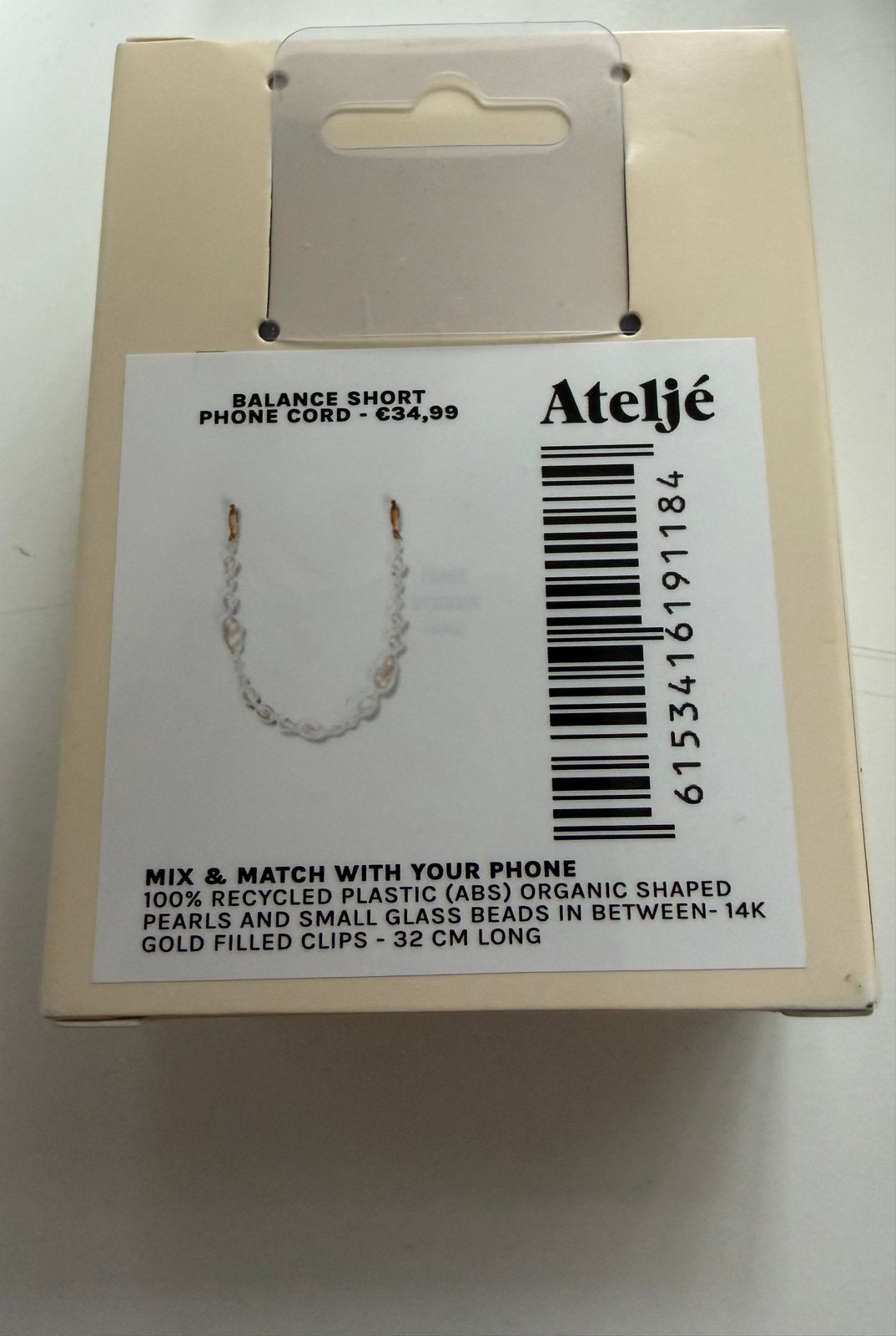 Ateljé Balance Short Phone Cord - Nieuw, Ophalen of Verzenden, Nieuw, Snoer of kabel, Overige merken