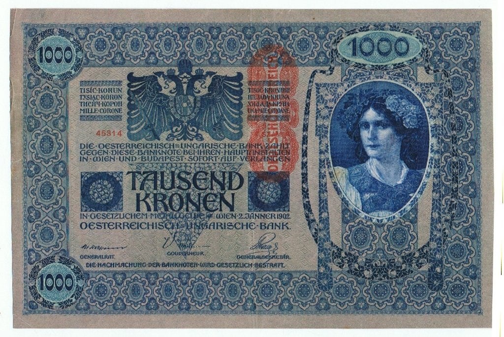 1000 Kronen  Nr. 274  noodgeld, Postzegels en Munten, Ophalen of Verzenden, Oostenrijk, Los biljet