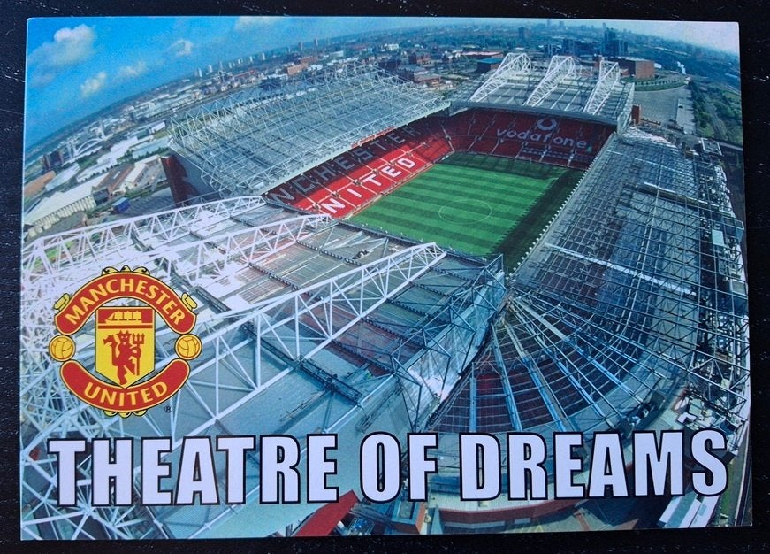 Stadion ansichtkaart Manchester United, Ophalen, Gebruikt, Buitenlandse clubs, Poster, Plaatje of Sticker
