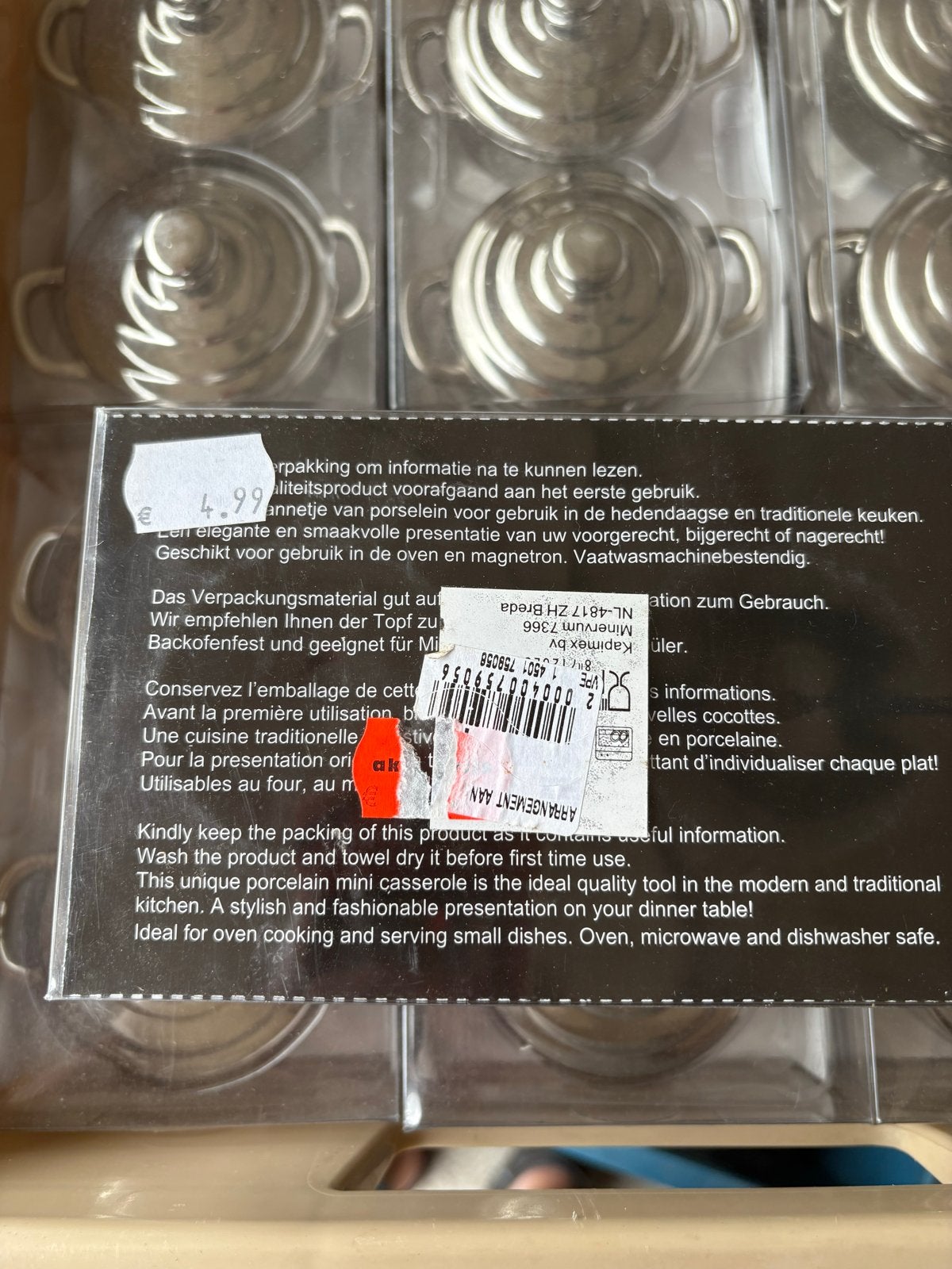 Set van 26 mini porseleinen pannetjes/cocottes, Overige typen, Nieuw, Ophalen of Verzenden, Steen/keramiek