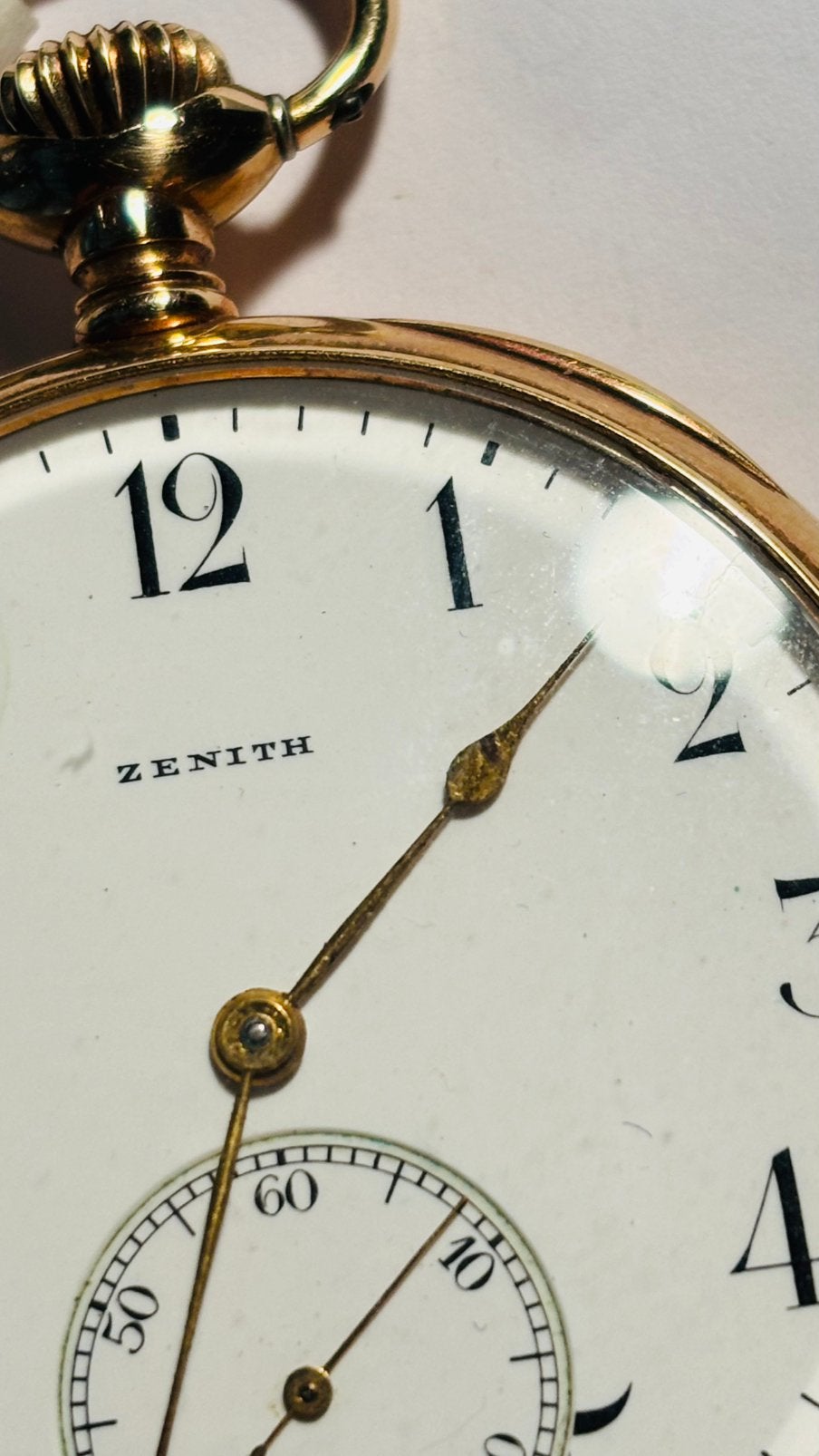Gouden Zenith zakhorloge 14 krts gratis verzending, Verzenden, Zo goed als nieuw