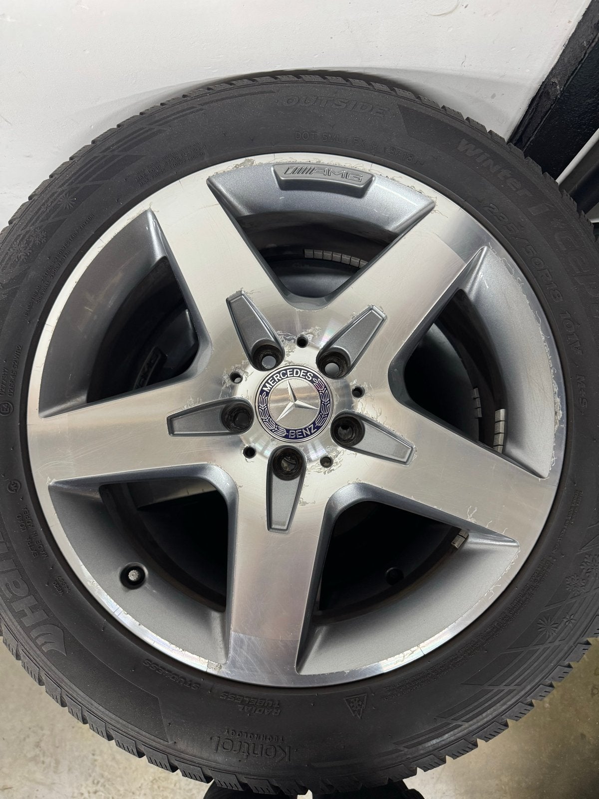 Mercedes-Benz AMG Velgen met Hankook Winterbanden 235/50R19, Auto-onderdelen, Ophalen
