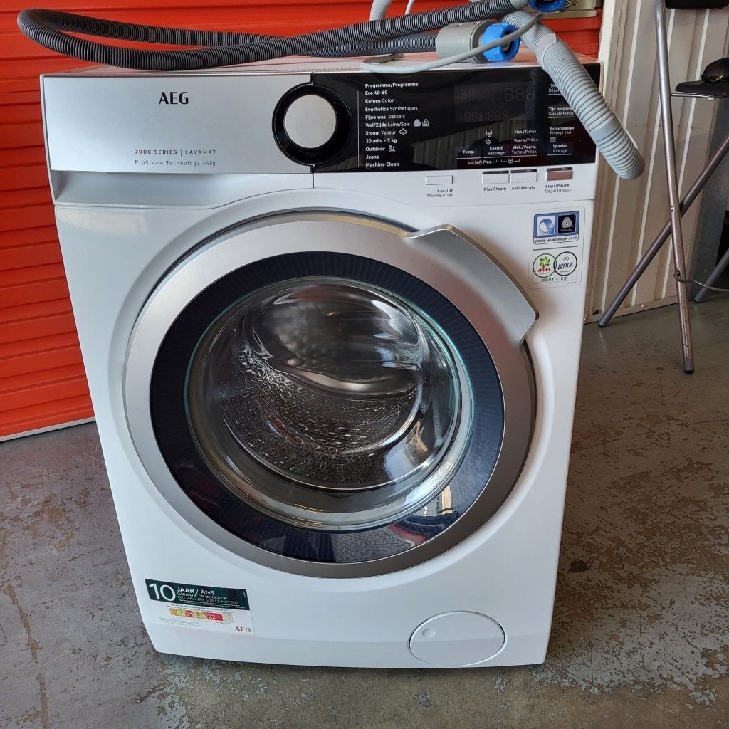 AEG 7000 Series Lavamat ProSteam 9kg, 8 tot 10 kg, Ophalen, Zo goed als nieuw, 85 tot 90 cm