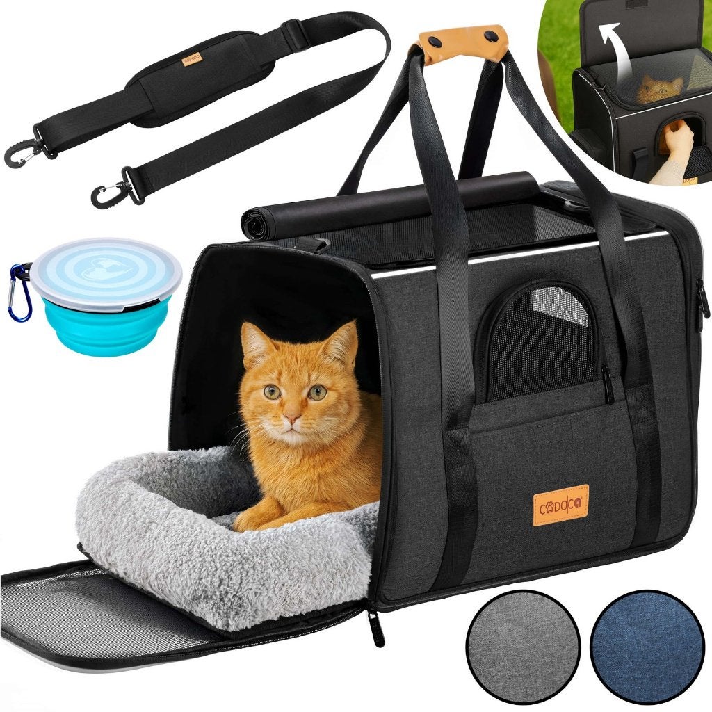 Kattentransportbox antraciet 44x34x31cm GRATIS VERZENDEN!, Verzenden, Nieuw, Nvt, Polyester