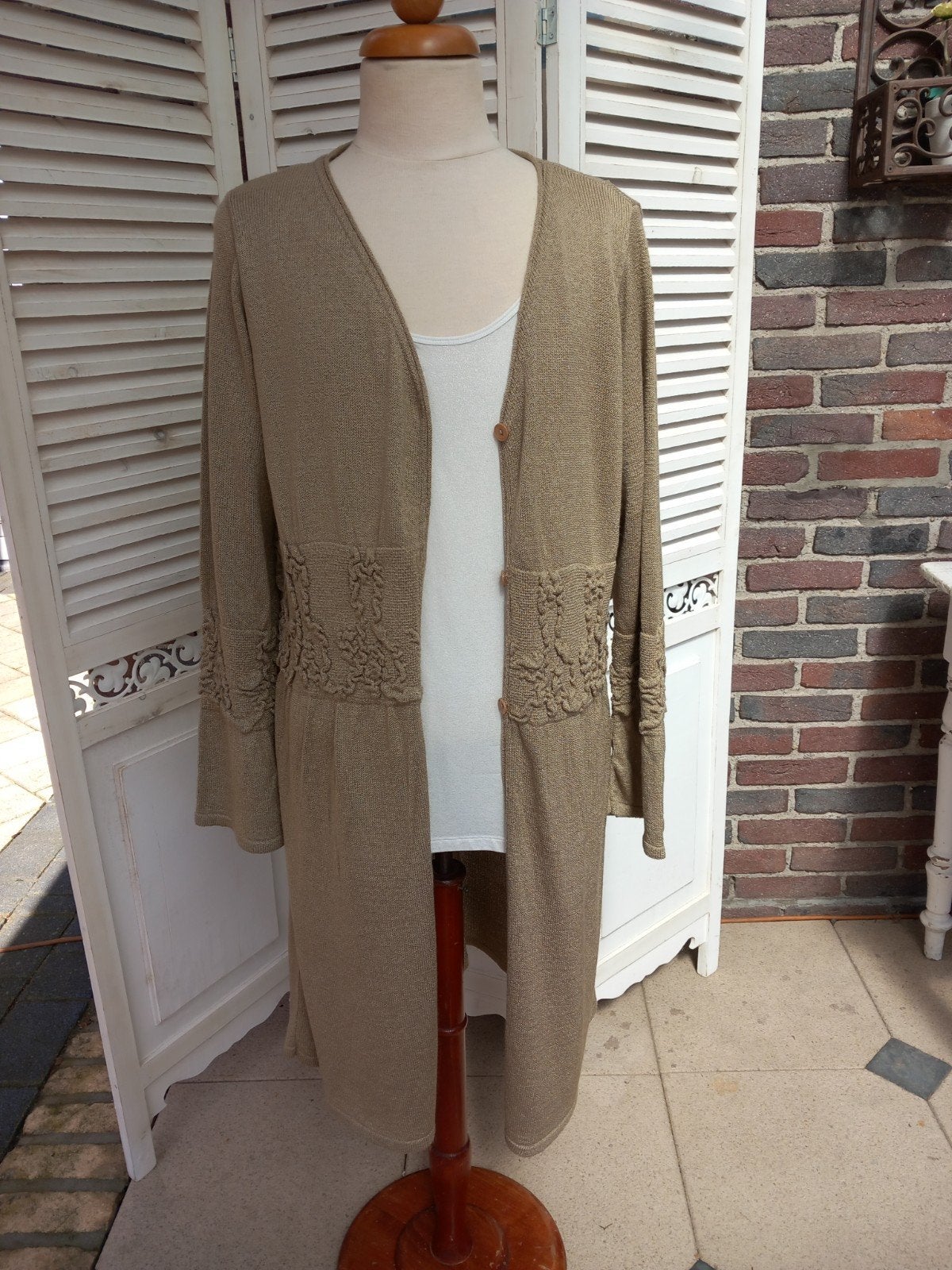 Lang vest ME&MRS JONES - Maat L/XL, Beige, Maat 46/48 (XL) of groter, Ophalen of Verzenden, ME&MRS JONES