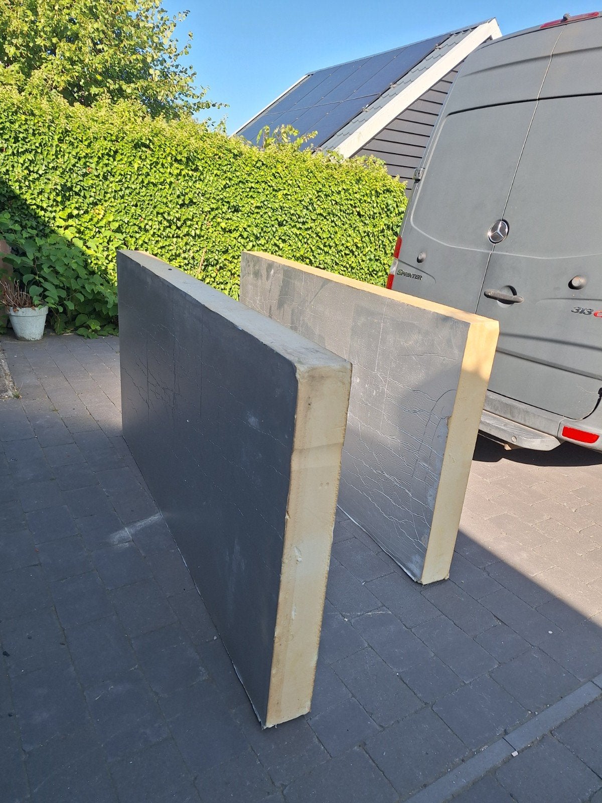 2 PIR isolatieplaten 160 mm dik, Doe-het-zelf en Verbouw, Isolatie en Afdichting, Dakisolatie, Gebruikt, 12 cm of meer, Ophalen of Verzenden