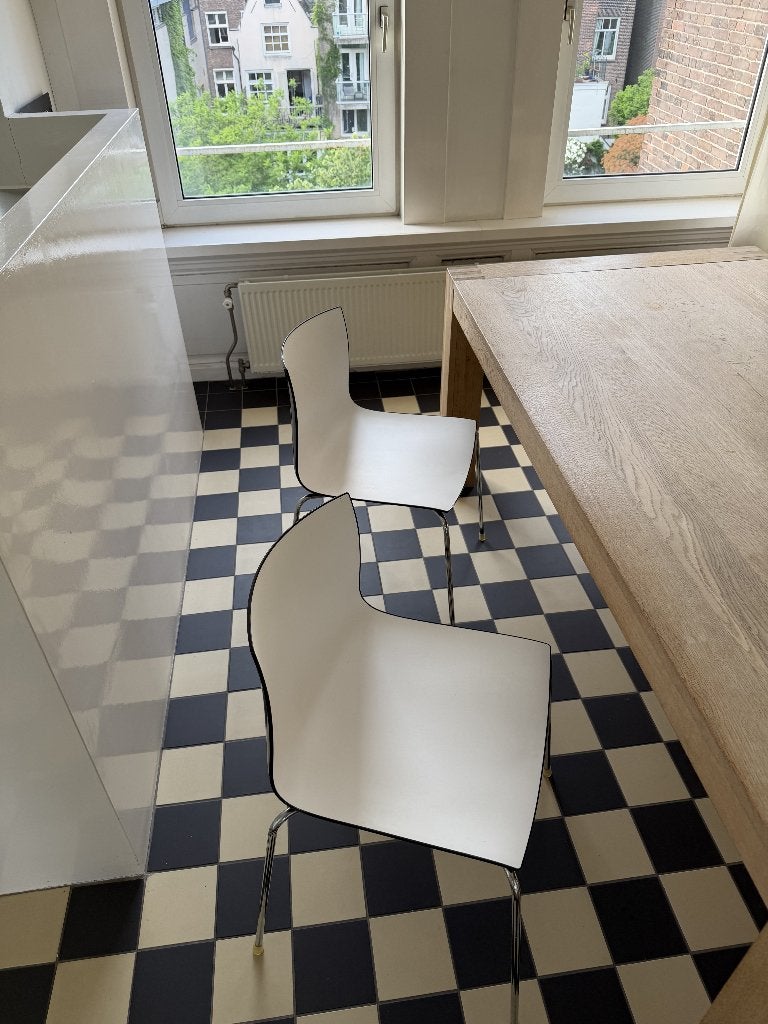 eettafel stoelen, Ophalen, Gebruikt, Zwart, Design Catifa 46 0251 stoel