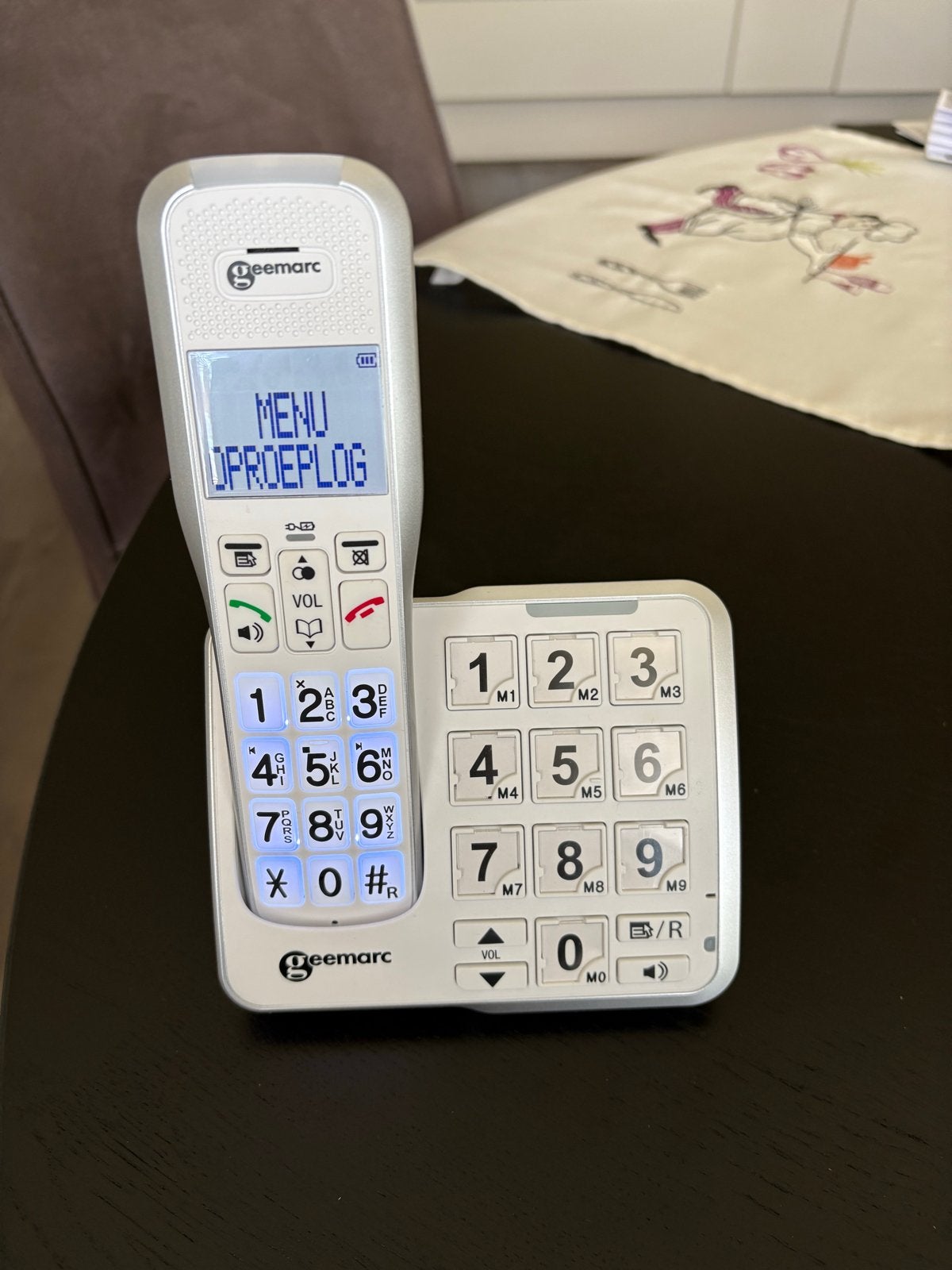 Geemarc Amplidect 595 Photo draadloze telefoon, Ophalen, Zo goed als nieuw, 1 handset