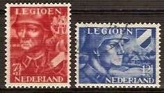 Nederland NVPH nr 402/3 gestempeld Legioenzegels 1942, Postzegels en Munten, Postzegels | Nederland, Ophalen of Verzenden, Na 1940