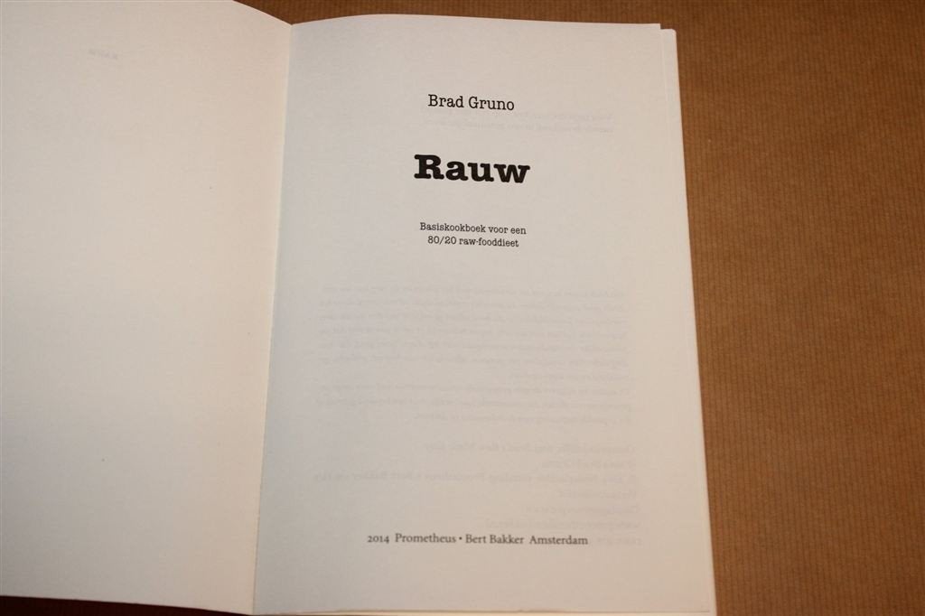 Rauw — Basiskookboek voor een 80/20 Raw-Fooddieet, Ophalen of Verzenden, Gelezen