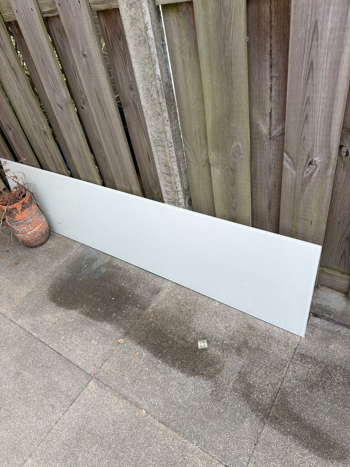 Glasplaat voor tv-meubel - 180x40 cm, Ophalen, Gebruikt, 150 tot 200 cm, Glas