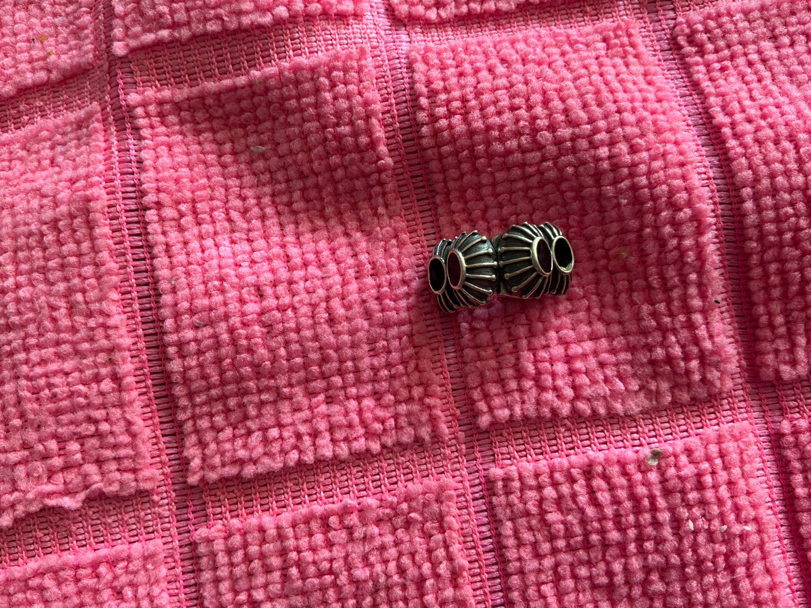 Pandora Clip stopper met Zwarte stenen, Sieraden, Tassen en Uiterlijk, Bedels, Verzenden, Zo goed als nieuw, Zilver, Pandora