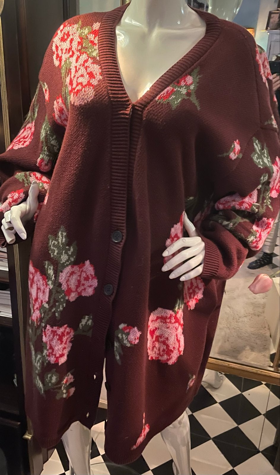 Magda Butrym vest/jas met bloemen XL, Verzenden, Zo goed als nieuw, Maat 46/48 (XL) of groter, Meerkleurig