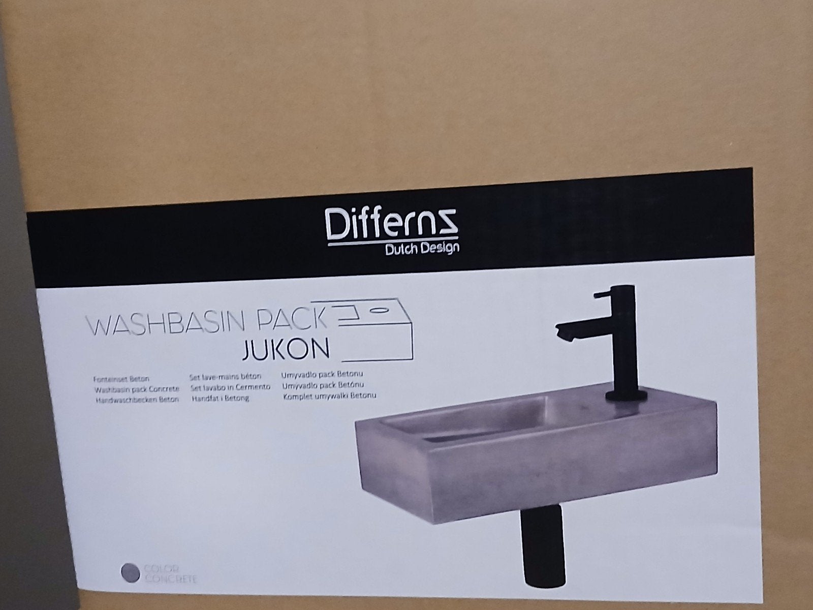 Differnz Jukon fontein wastafel met kraan, Doe-het-zelf en Verbouw, Ophalen, Wastafel