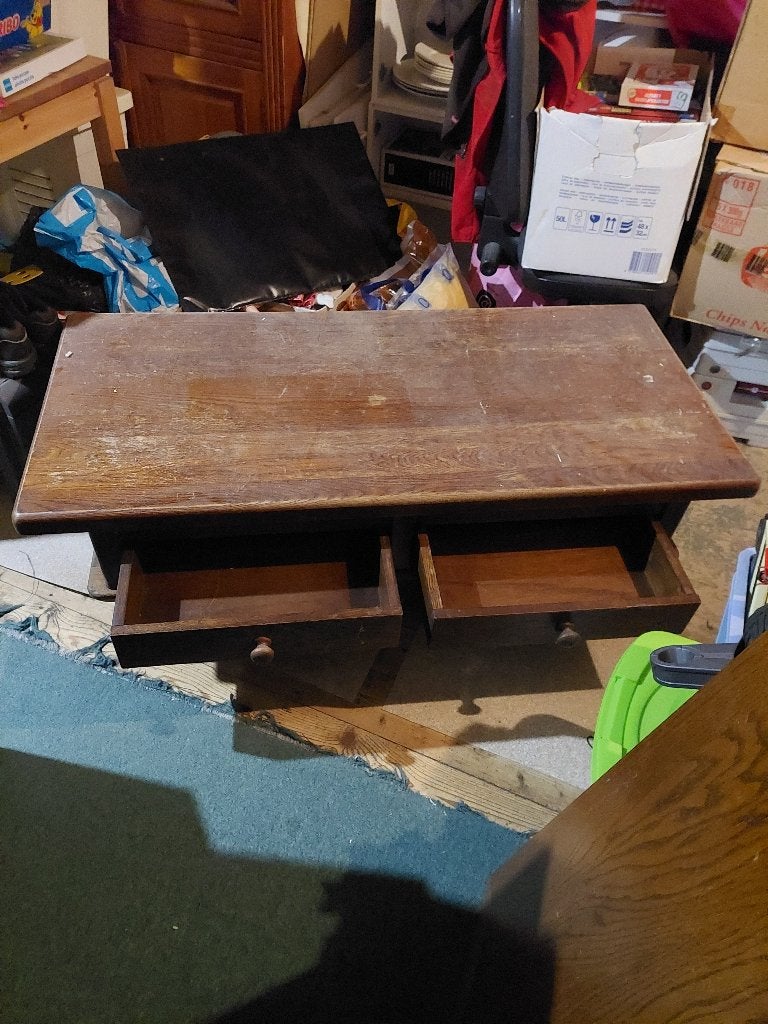 Gratis salontafel, Ophalen, Gebruikt