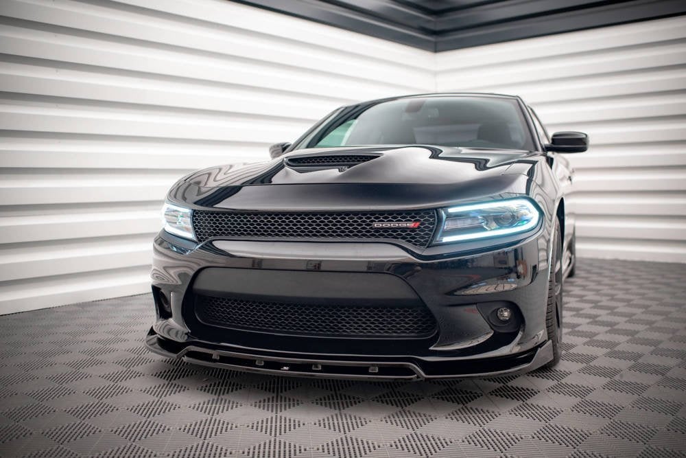 Voorlip spoiler sideskirt diffuser - Dodge Charger SRT 14-23