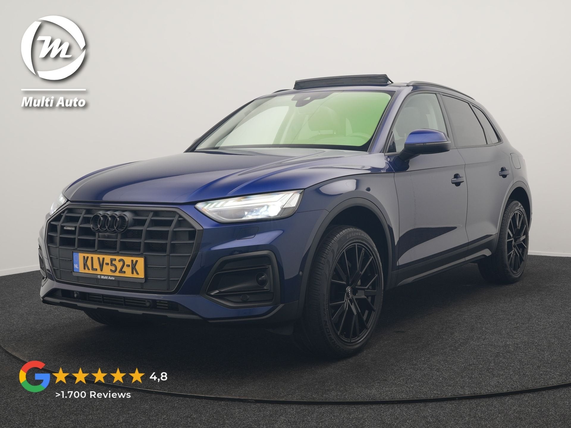 Audi Q5 50 TFSI e Advanced edition PHEV 300pk Dealer O.H. |, Auto's, Automaat, Zwart, 4 cilinders, Blauw