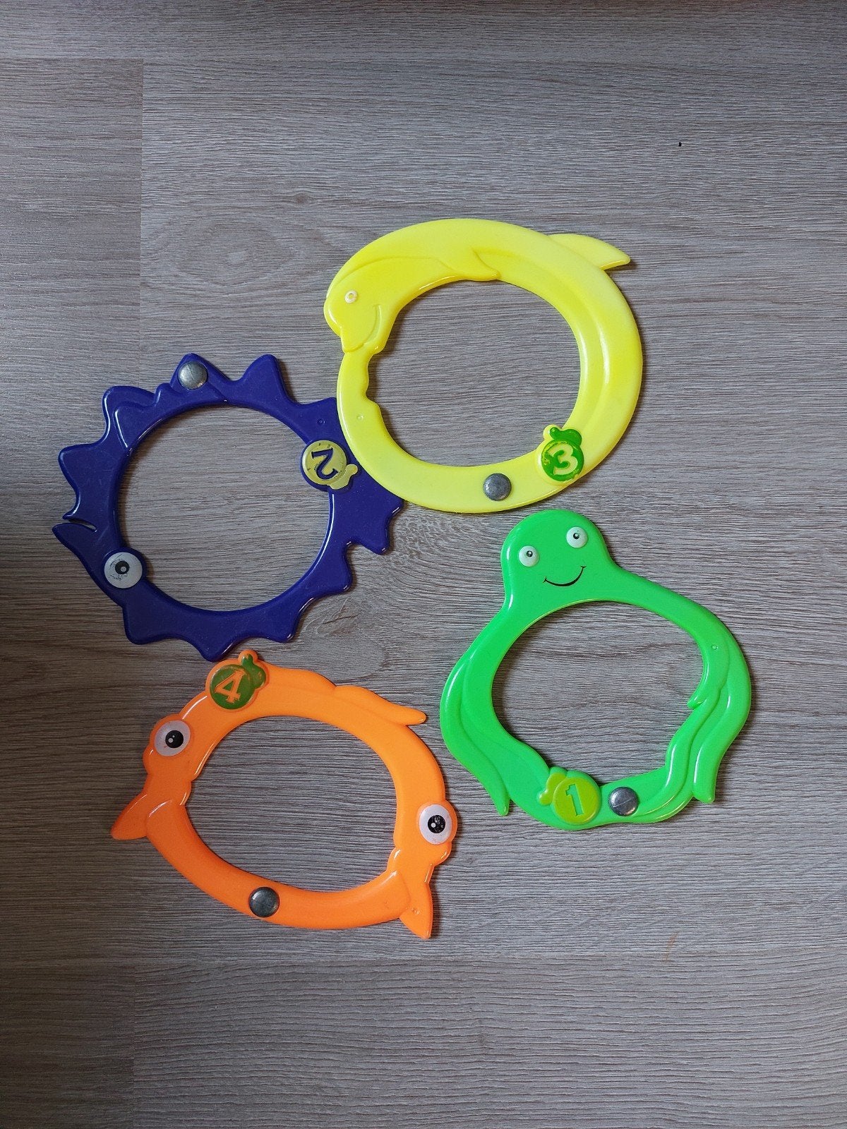 Duikringen zwembad speelgoed set van 4, Ophalen of Verzenden