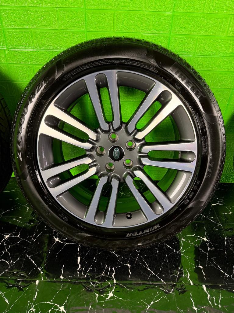 originele range rover velgen 5x120 21'' winterset pirelli, Auto-onderdelen, Banden en Velgen, Niet ingevuld, 275 mm, Banden en Velgen