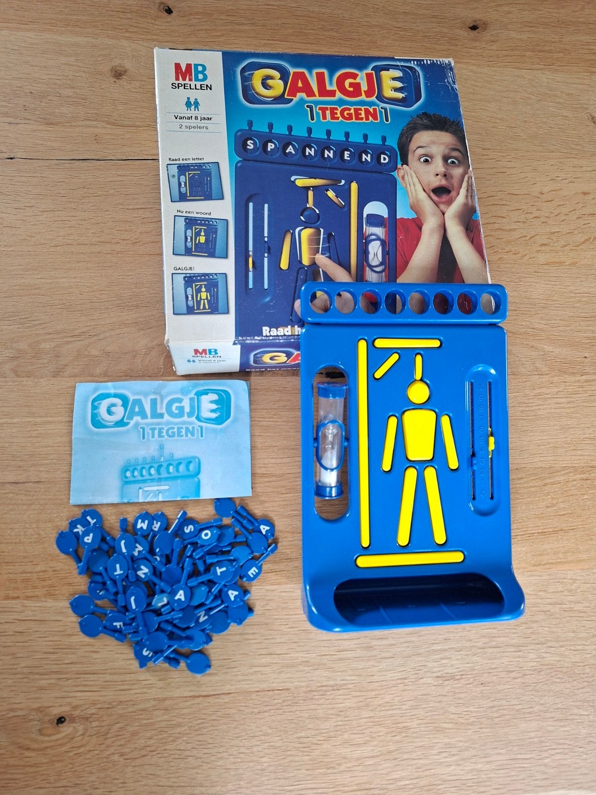 Galgje 1 tegen 1 spel, Een of twee spelers, Ophalen, Zo goed als nieuw, MB Spellen