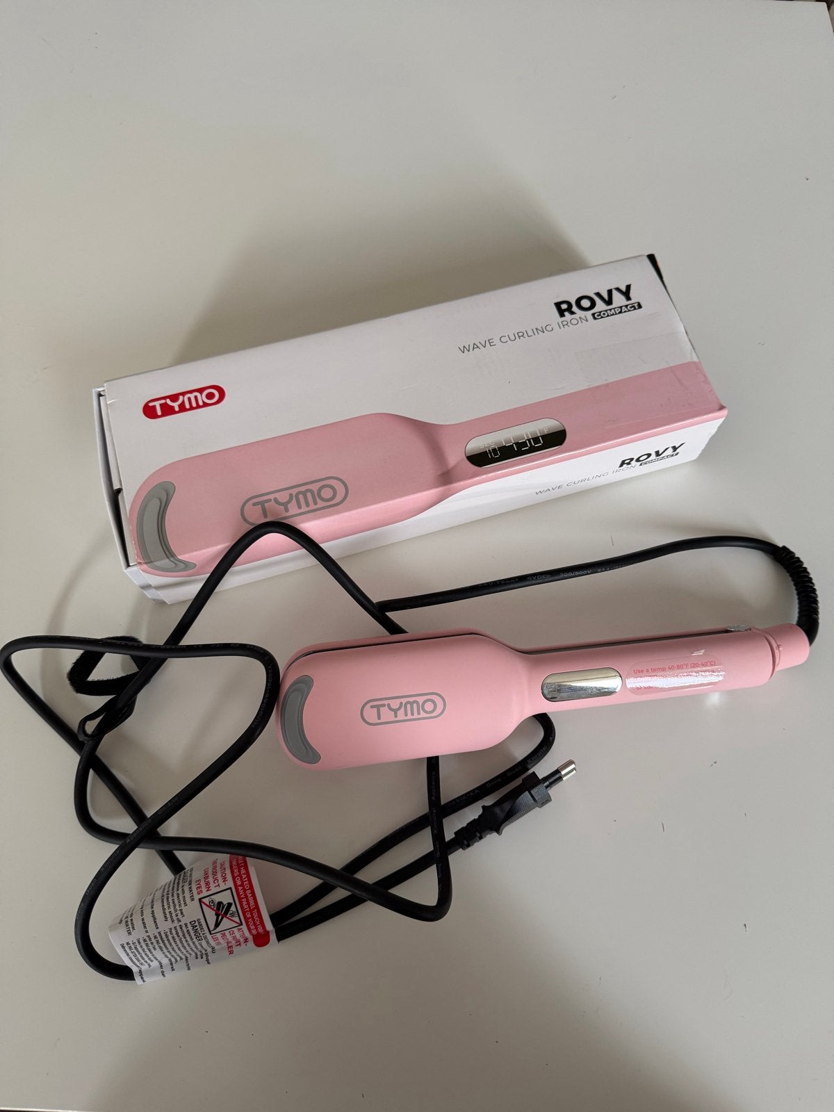Tymo Rovy Wave Krultang Compact - Roze, Verzenden, Nieuw, Haarverzorging