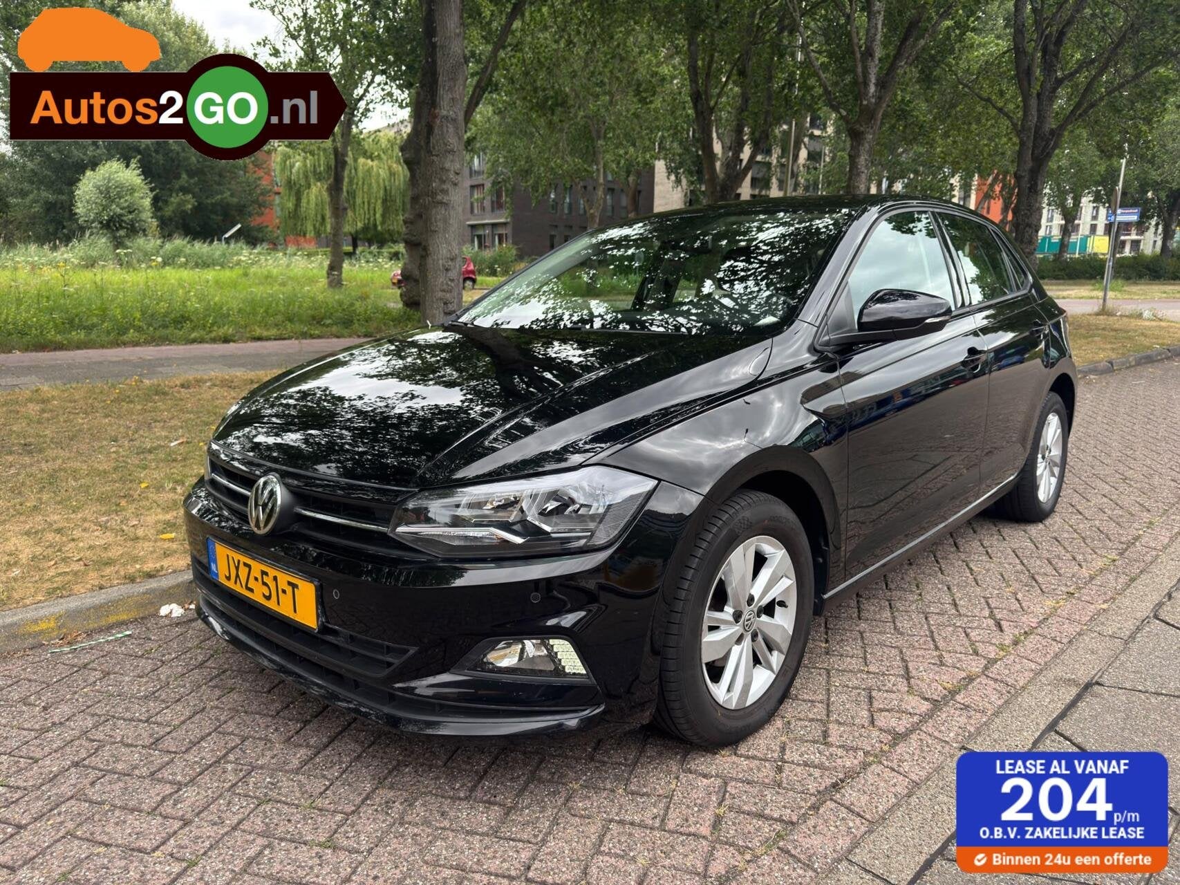 Volkswagen Polo 1.0 MPI Beats, 1025 kg, Euro 6, Zwart, Bedrijf