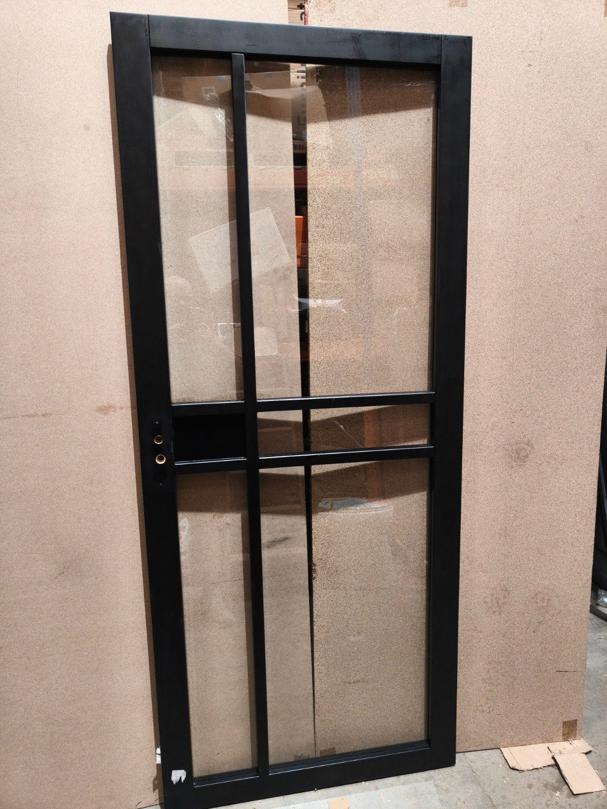massieve binnendeur met ramen 83x201,5 cm opdek rechts, Doe-het-zelf en Verbouw, Deuren en Horren, Ophalen, 80 tot 100 cm, ., Binnendeur