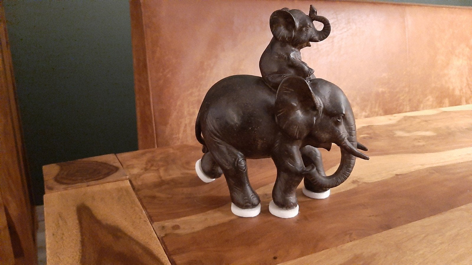KARE Design Olifant met baby olifant beeld, Ophalen, Zo goed als nieuw, Beeldje of Figuurtje