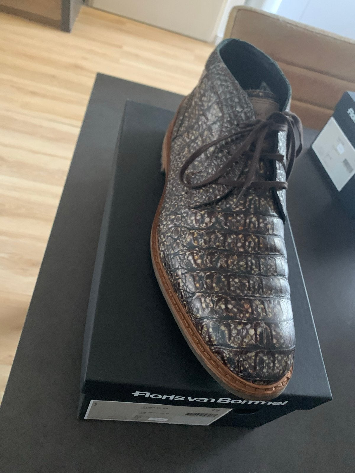 Floris van Bommel Crepi 13.06 Herenschoenen - Maat 7.5, Bruin, Ophalen of Verzenden, Zo goed als nieuw, Veterschoenen