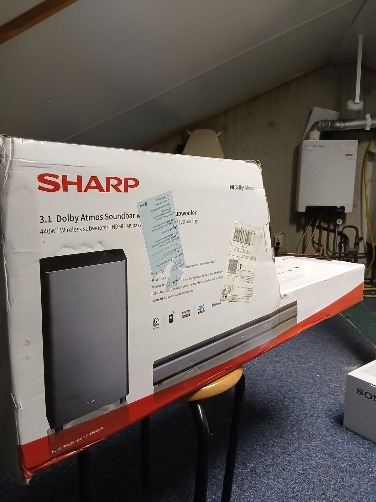 Sharp HT-SBW460 soundbar en subwoofer, Audio, Tv en Foto, Ophalen of Verzenden, Bluetooth, Zo goed als nieuw