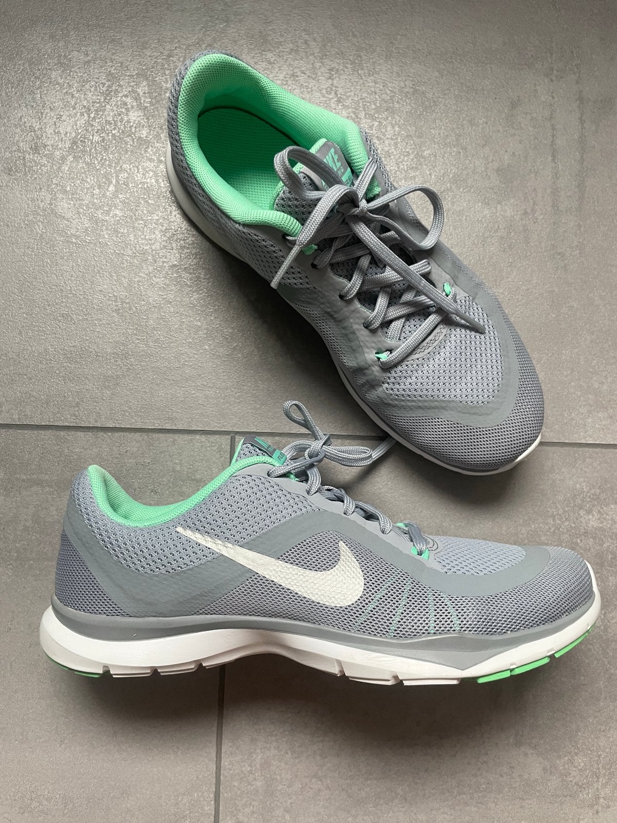 Nike Flex Trainer 6 - Grijs/Mintgroen Sportschoenen, Nieuw, Ophalen of Verzenden, Fitness of Aerobics, Maat 36 (S)