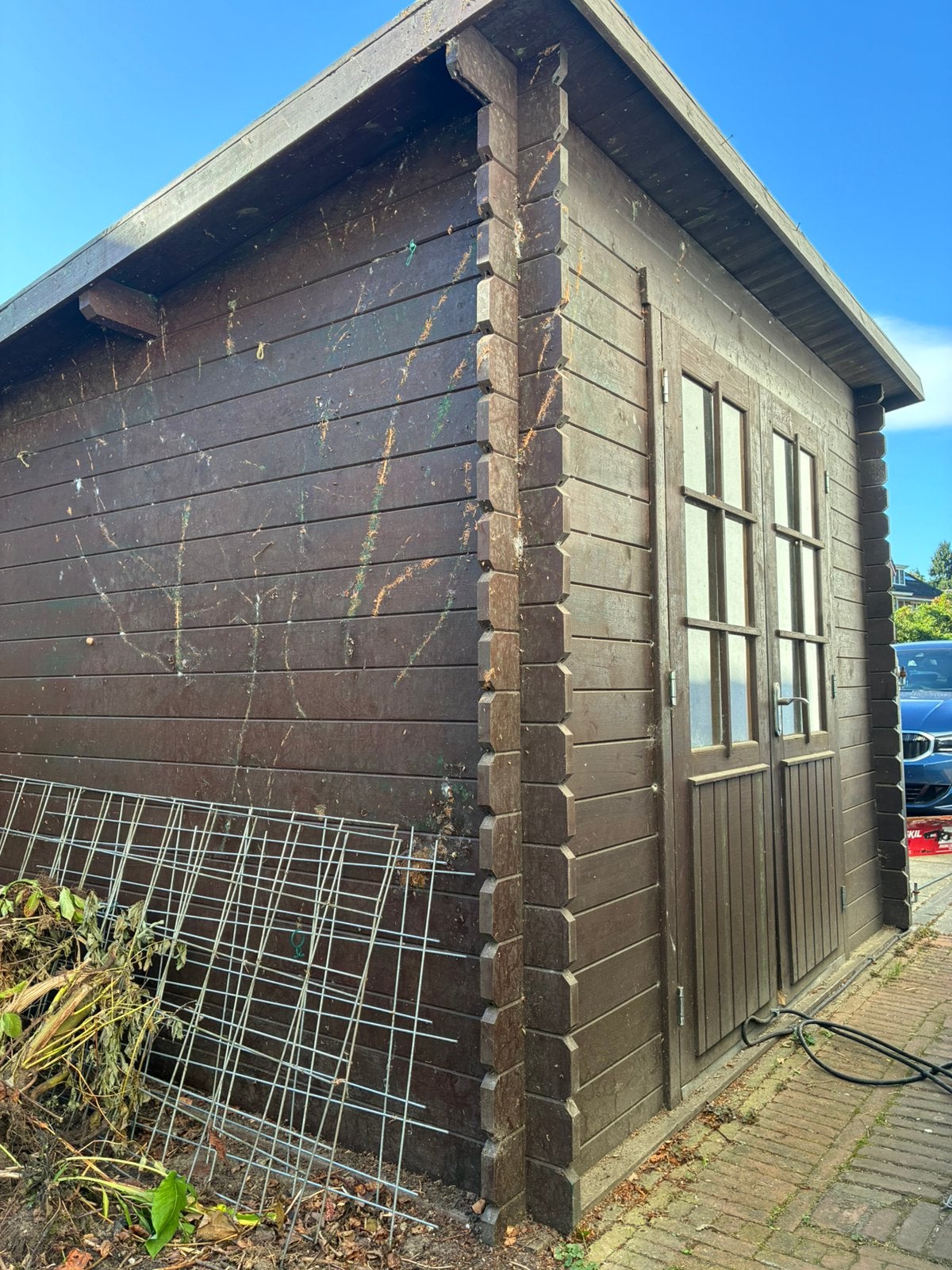 Gratis schuurtje, Tuin en Terras, Ophalen, Tuinhuis, 250 tot 500 cm, Hout
