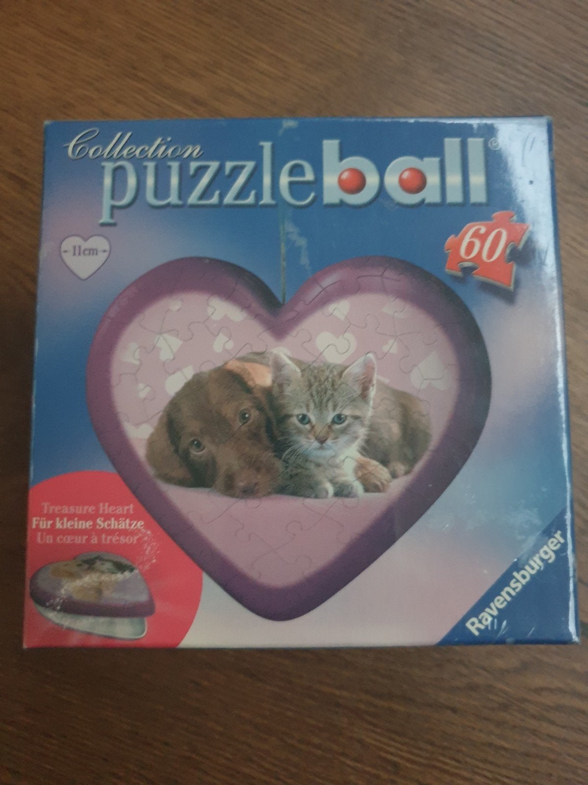 Ravensburger Puzzleball Treasure Heart 60 stukjes, Ophalen of Verzenden, 10 tot 50 stukjes, Nieuw, 6 jaar of ouder