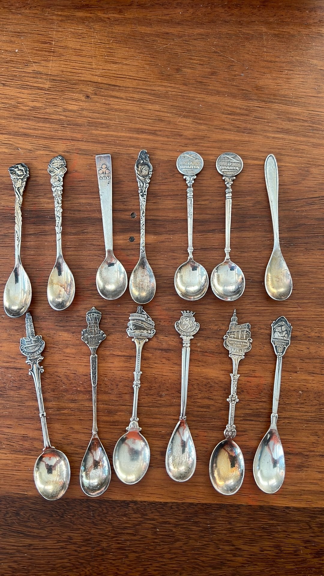 Div zilver en verzilverde theelepeltjes, Antiek en Kunst, Ophalen of Verzenden