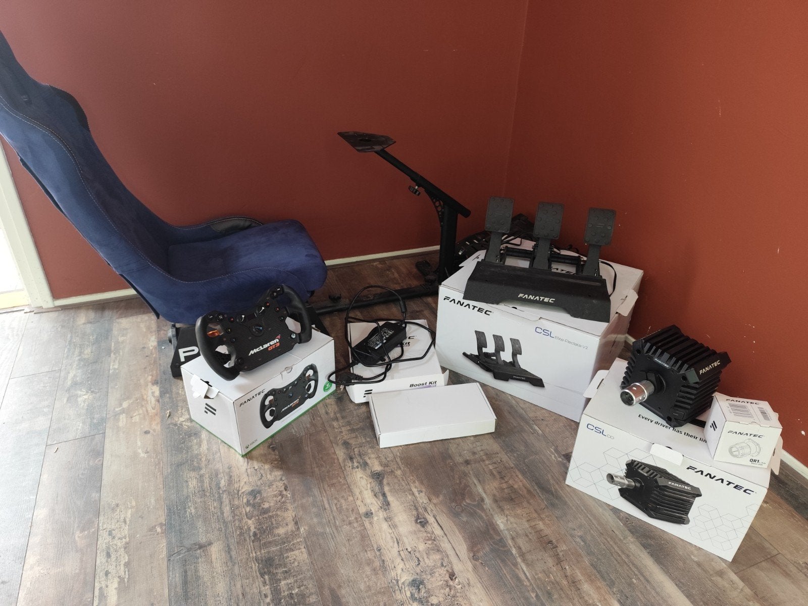 Fanatec Sim Racing Setup met Playseat, Ophalen, Zo goed als nieuw