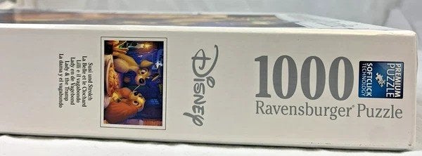 Ravensburger Disney Lady en de Vagebond 1000 stukjes Puzzel, Verzenden, 500 t/m 1500 stukjes, Zo goed als nieuw, Legpuzzel