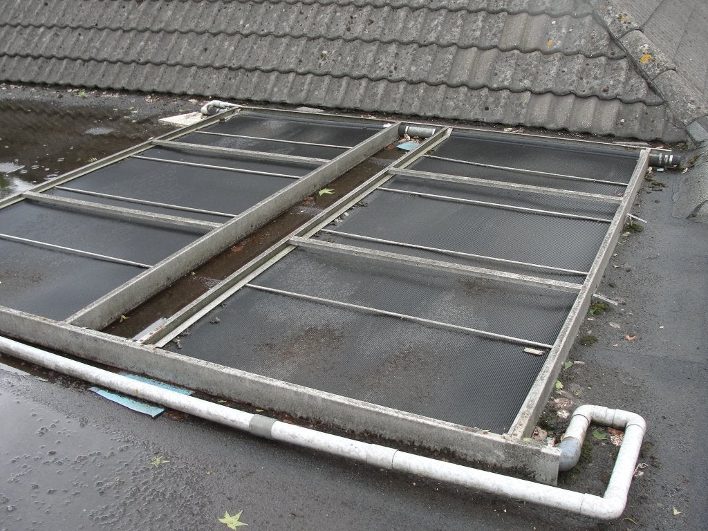 zwembad collectoren en regelunit, Tuin en Terras, Ophalen, Zo goed als nieuw, Verwarming