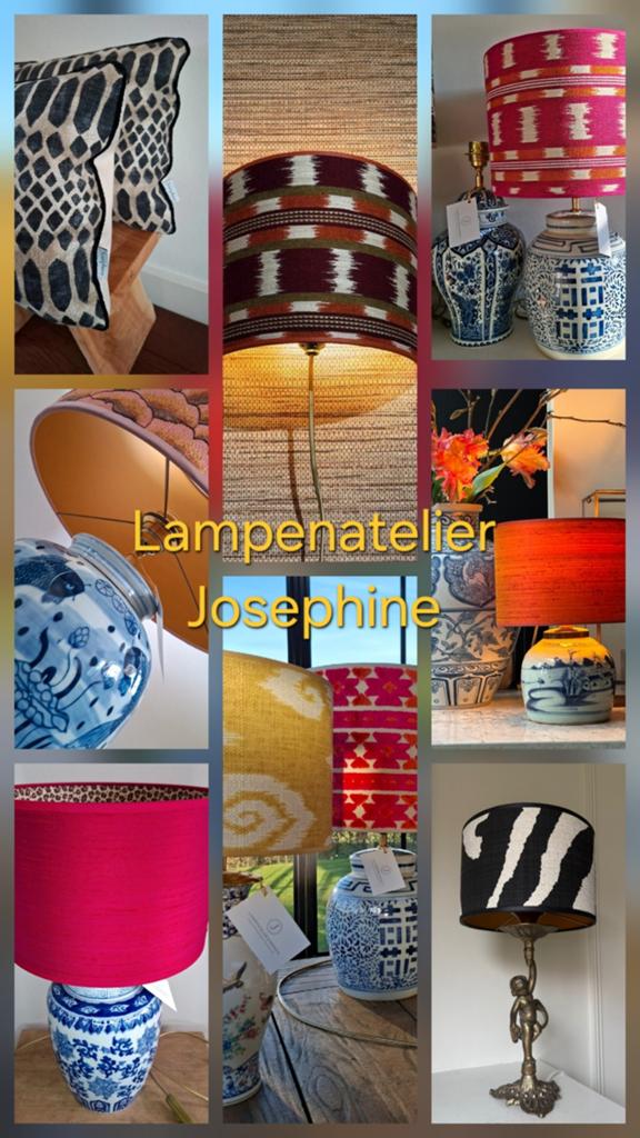 Unieke handgemaakte lampen, lampenkappen en kussens, Huis en Inrichting, Lampen | Tafellampen, Ophalen of Verzenden, Nieuw, Minder dan 50 cm