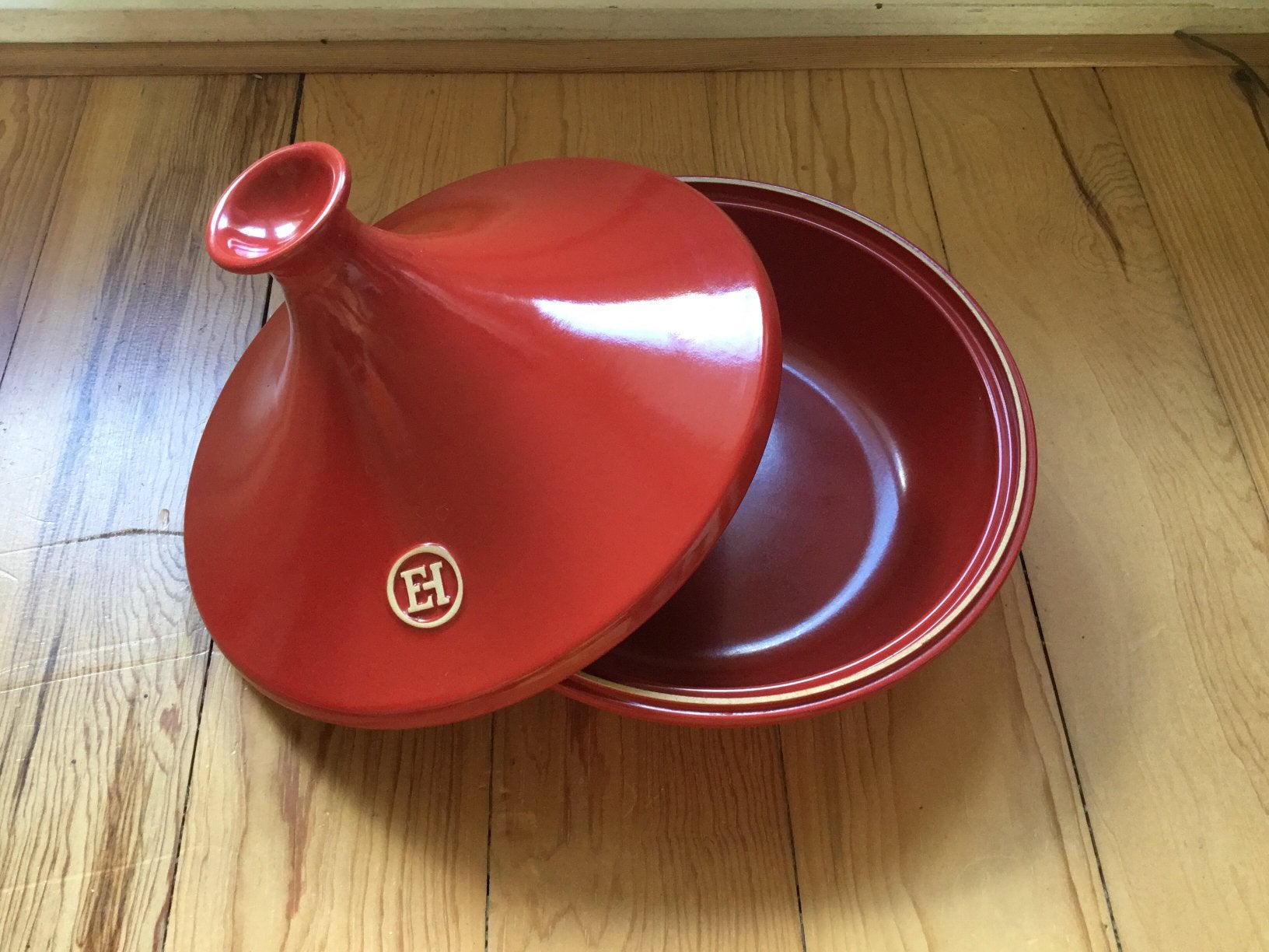 Tajine Emile Henry, Ophalen of Verzenden, Zo goed als nieuw, Overige materialen, Tajine