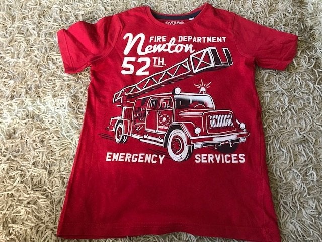 Brandweer shirt maat 128 nieuw, Ophalen of Verzenden, Nieuw, Jongen of Meisje, Shirt of Longsleeve