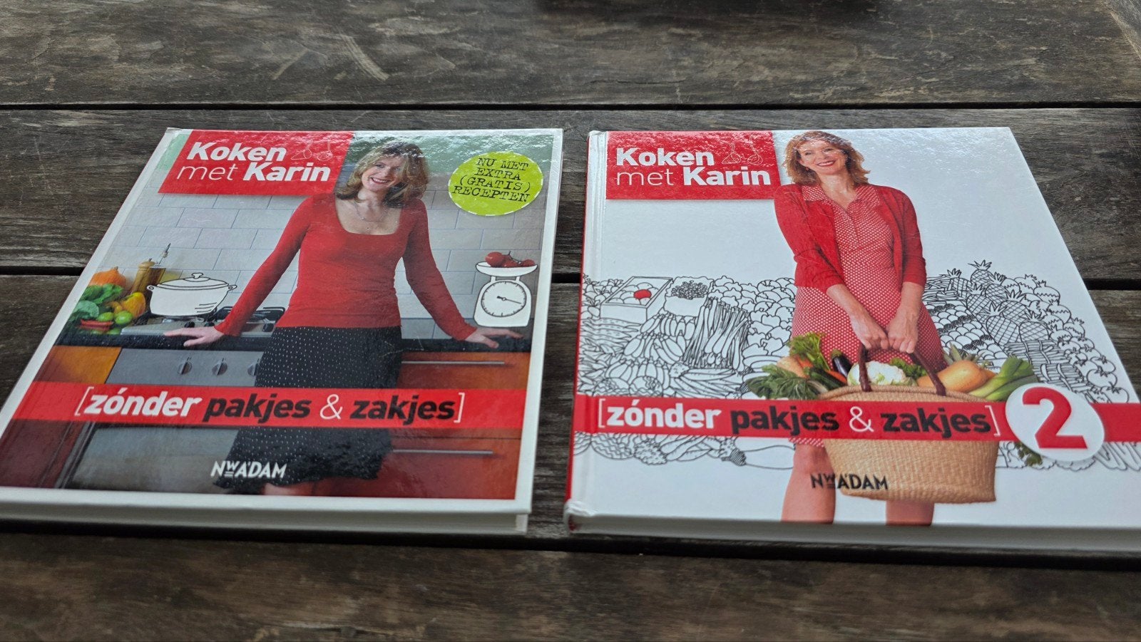 Koken met Karin: Zonder pakjes & zakjes 1 & 2, Ophalen of Verzenden, Zo goed als nieuw, Karin Luiten