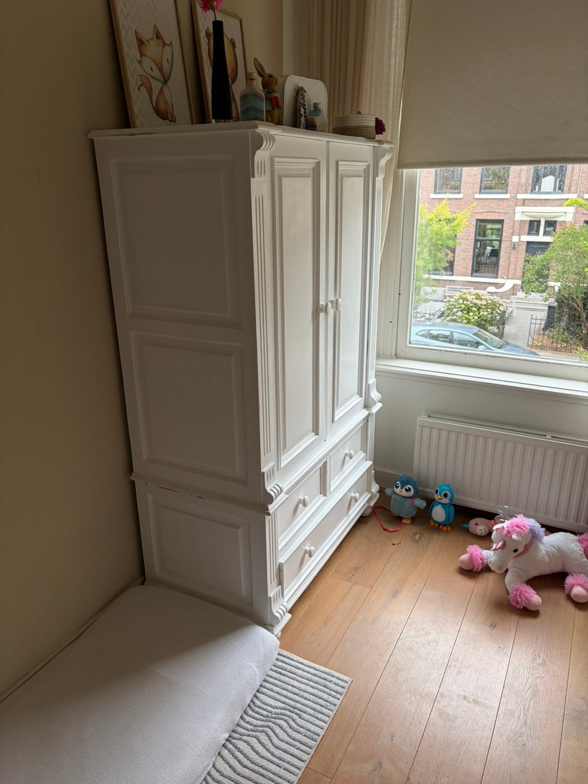 Vintage kinder kledingkast, Ophalen, Zo goed als nieuw, 50 tot 75 cm, 50 tot 100 cm