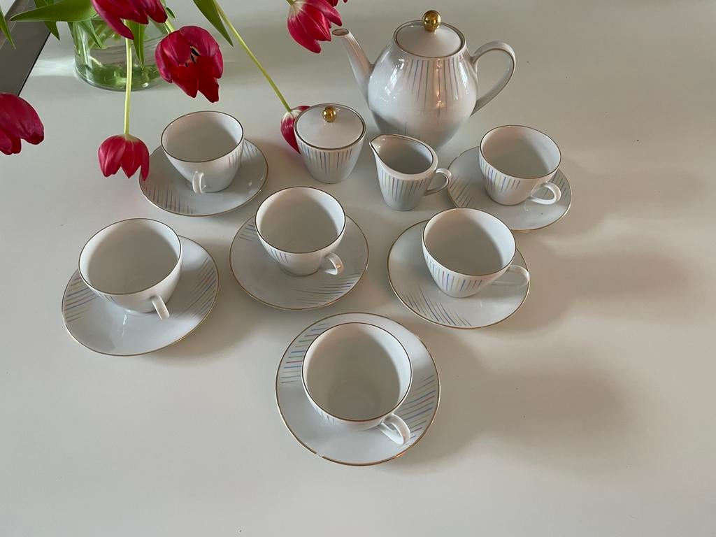 Servies jaren 50, Antiek en Kunst, Antiek | Servies compleet, Ophalen of Verzenden