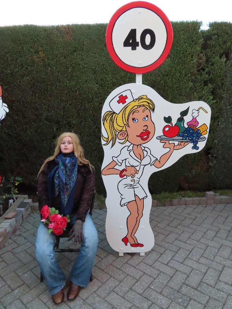 40 Verjaardag, Verzorgende, verpleegster set 3 deel uniek!, Ophalen, Nieuw, Abraham of Sarah