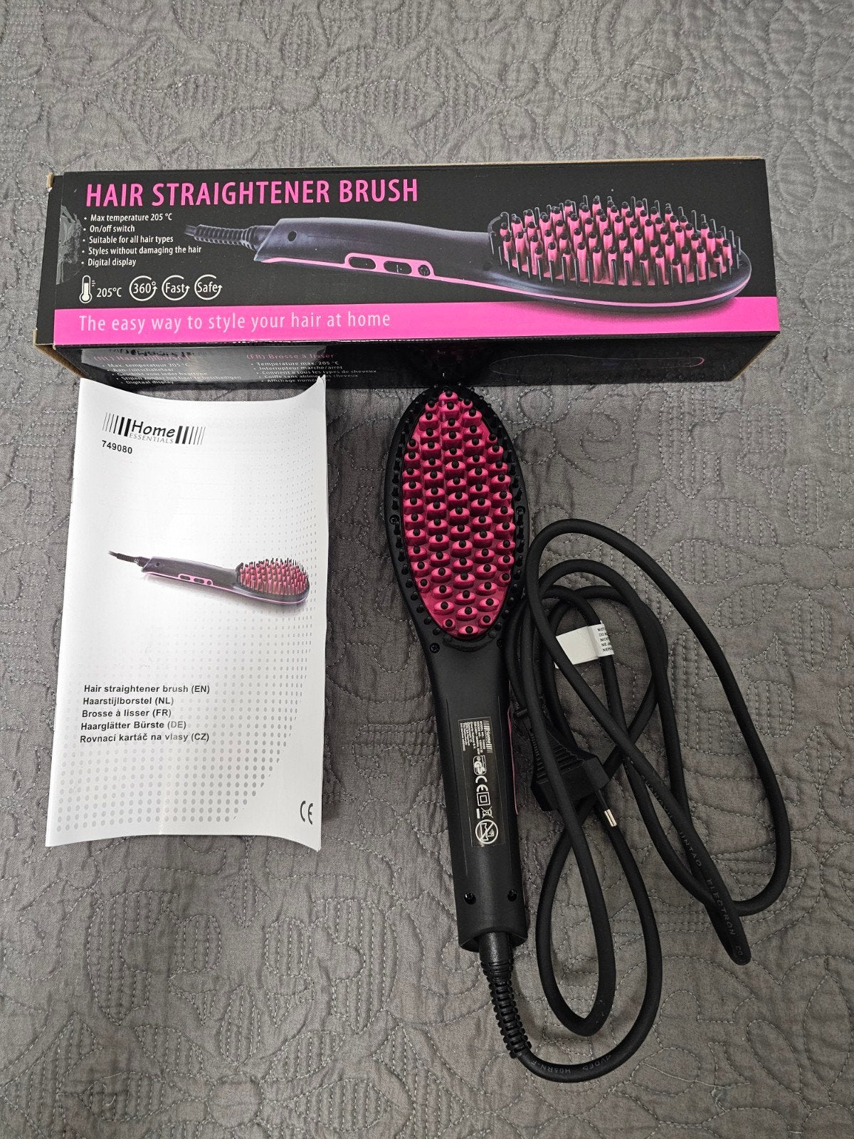 hairstyler, hair straightener brush, haar styler,, Ophalen of Verzenden, Zo goed als nieuw, Krultang of Stijltang