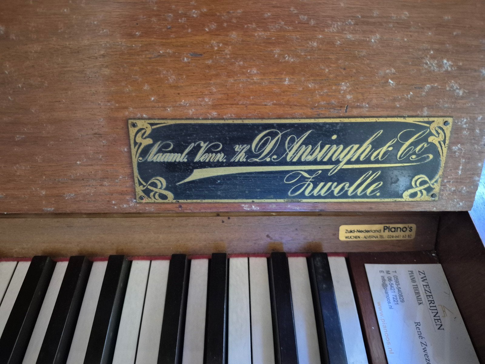 piano roth en junnius, Muziek en Instrumenten, Piano's, Ophalen of Verzenden, Gebruikt, Zwart