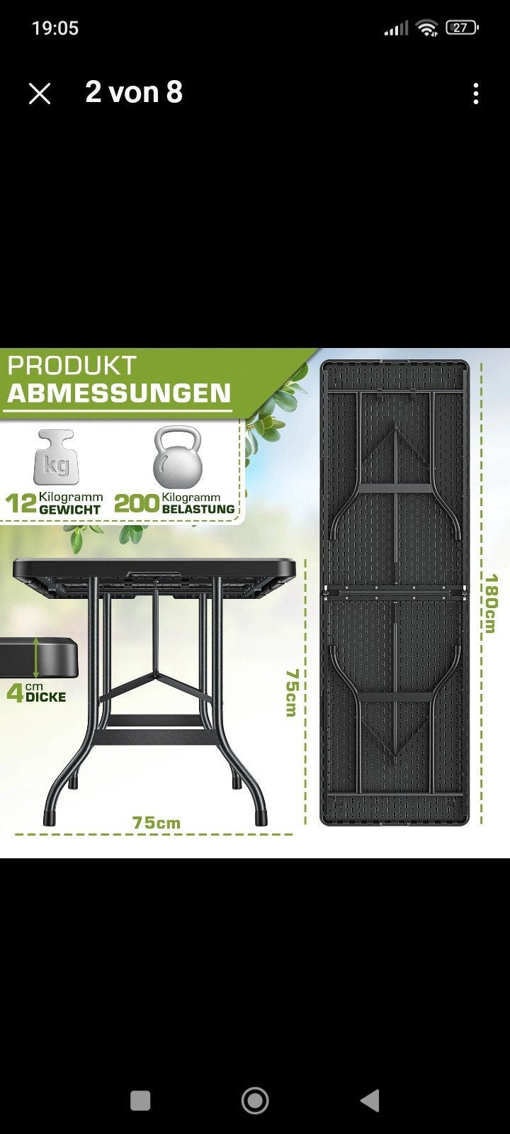 Nieuwe Camping tafel, Ophalen, Nieuw, Campingtafel