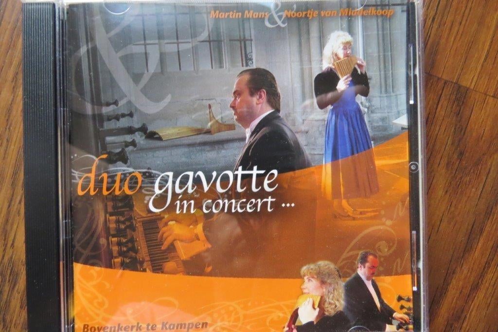 Cd orgel en panfluit: Duo Gavotte in concert, Martin Mans, Ophalen of Verzenden, Zo goed als nieuw, Gospel