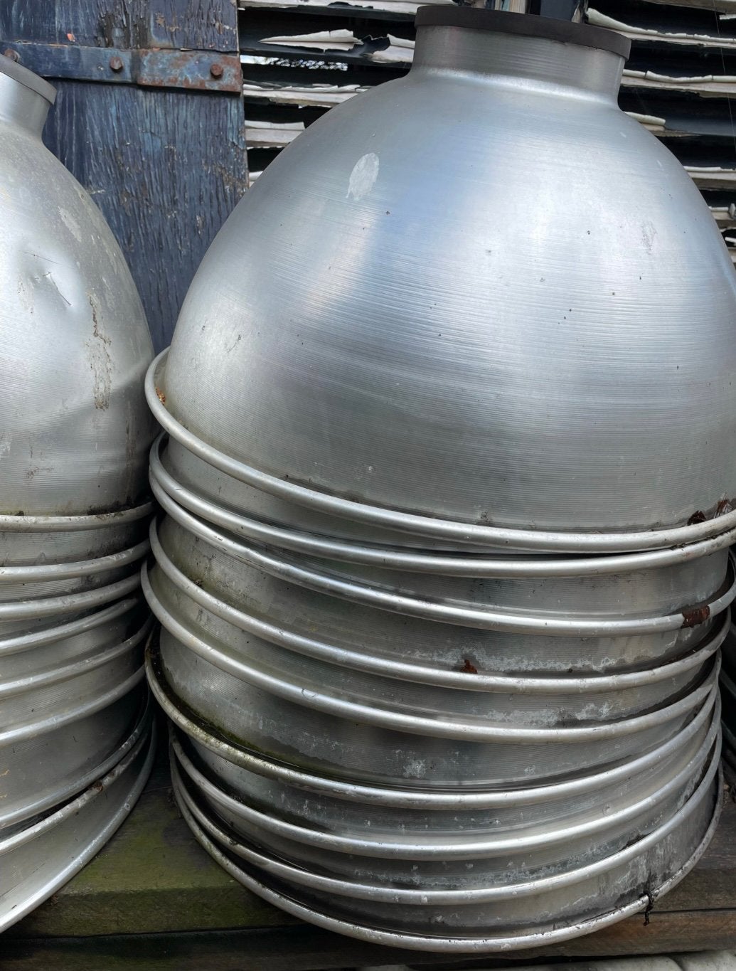 Lampenkappen aluminium, Ophalen